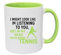 Super Lemon Tasse à café humoristique en céramique blanche et verte avec citation humoristique, cadeau sur le thème du sport