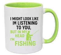 Super Lemon Tasse à café humoristique motif pêche blanc et vert citron avec citation humoristique