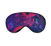 Super lisse doux Stoner Galaxy Trippy Peintures Masque pour les yeux de sommeil pour le travail de nuit avec les yeux bandés, masque pour les yeux endormis pour hommes femmes enfants, soulage le stres