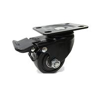Super Load-Bearing 250KG 2.5 Inch Low Center Casters Wheels for Large Display Racks, Shelves Contain Industrial Hardware 1Pcs Casters