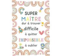 Super Maîtresse - Agenda 2025 2026: Organiseur semainier 2025-2026 avec calendrier et vacances scolaires | Cadeau Maitre d'école fin d'année original et personnalisé | Format A4