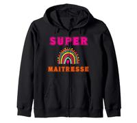 Super maîtresse Cadeau maitresse d'école Original utile Sweat à Capuche