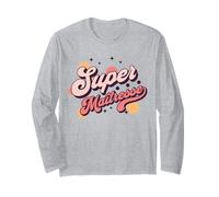 Super Maîtresse D' École Cadeau Professeur Vintage Manche Longue