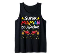 Super Maman de Jumeaux Tracteur Garçons Naissance Cadeau Débardeur