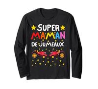 Super Maman de Jumeaux Tracteur Garçons Naissance Cadeau Manche Longue