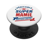 Super Mamie Édition Limitée Cadeau Original pour Grand-mère PopSockets PopGrip Adhésif