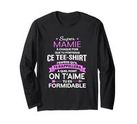 Super Mamie on t'aime tu es formidable cadeau pour mamie Manche Longue