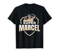 Super Marcel Humour Cadeau Prénom personnalisé Homme T-Shirt