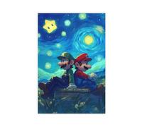Super Mariio Bros Poster sur toile pour chambre de garçon, impression sur toile pour chambre de garçon, sans cadre, 30 x 45 cm, 161