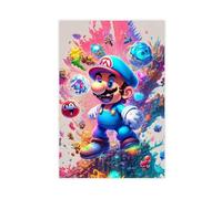 Super Mariio Bros Poster sur toile pour chambre de garçon, impression sur toile pour chambre de garçon, sans cadre, 30 x 45 cm, 126