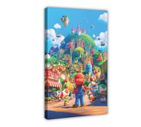 Super Mariio Bros Poster sur toile pour chambre de garçon, impression sur toile pour chambre de garçon, 30 x 45 cm, 56