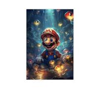 Super Mariio Bros Poster sur toile pour chambre de garçon, impression sur toile pour chambre de garçon, sans cadre, 30 x 45 cm, 118