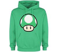 Super Mario 1 - Champignon Up Homme Sweat-Shirt à Capuche Vert XL