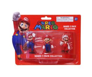 Super Mario 6cm Mario Minifiguren 3er Set [import allemand]