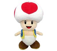 Super Mario- Toad Mario Peluche sous Licence Officielle Sanei, AC04, Multicolore