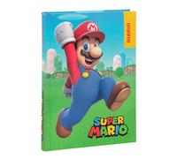 Super Mario Agenda scolaire 2024-2025 officiel Super Mario, Agenda 12 mois, idéal pour l'école primaire, avec couverture rembourrée et 320 pages intérieures imprimées en couleur, 13 x 17,8 cm, rouge