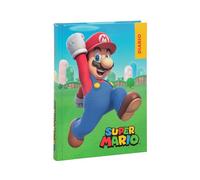 Super Mario Agenda scolaire 2024-2025 officiel Super Mario, Agenda 12 mois, idéal pour l'école primaire, avec couverture rembourrée et 320 pages intérieures imprimées en couleur, 13 x 17,8 cm, rouge