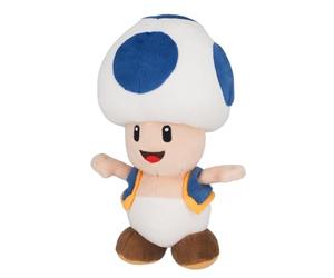 Super Mario All Star Collection Blue Toad, 8-Inch Plush