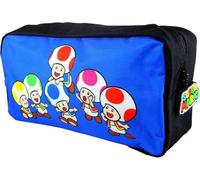Super Mario Blue Toad Trousse scolaire zippée pour papeterie