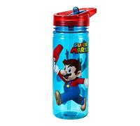 Super Mario Bouteille d'eau 580 ml pour enfants, fabriquée en Tritan durable, réutilisable, sans BPA