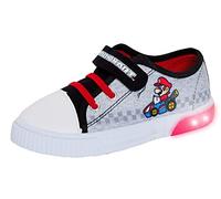 Super Mario Boys Light Up Baskets en Toile KDS Mario Kart Pompes en Toile avec lumières Clignotantes
