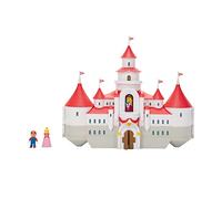 Super Mario Bro. Movie - Coffret Château de Princesse Peach - Jouet Mario Licence Officielle - 2 Figurines Mario et Peach - Terrain d'entrainement de Mario - Rangement Facilité - Dès 3 Ans