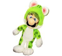 Super Mario Bros 25 cm Official Sanei Mario 3D World Cat Luigi Plush Toy [import anglais]