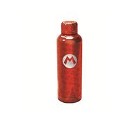 Stor Super Mario Bouteille d'eau réutilisable en acier inoxydable Bouteille isotherme avec double isolation pour 12 heures de boisson chaude et 18 heures de boisson froide Sans BPA 515 ml Rouge