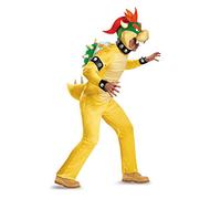 Super Mario Bros- Adult Mario Friends Deluxe Déguisement, Homme, DIS85174C, Bowser, XX-Grand