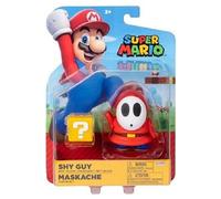 - Super Mario Bros Figurine articulée 10cm - Figures Shy Guy + point d'interrogation
