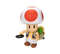 Super Mario Bros Movie - Figurine Toad 13cm - Licence Officielle - Jouet Mario à Collectionner - Figurine de Personnage Articulée - Yeux Acrylique Réaliste - Accesoires - Jouet Enfant dès 3 Ans