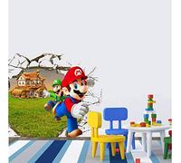 Super Mario Bros NEW 3D Amovible Stickers muraux Decal Décoration pour la maison des enfants
