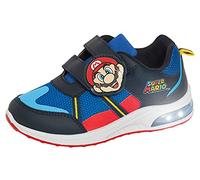 Super Mario Brothers Baskets lumineuses pour garçon Nintendo avec lumières clignotantes, bleu, 31 EU