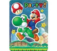 Super Mario Brothers Jumbo Invitations de luxe [8 Per Pack] G
