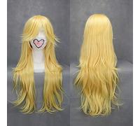 Super Mario Brothers Princess Peach Cosplay Wig Princess Toadstool Heat Resistant Synthetic Hair Long Wavy Wigs + Wig Cap