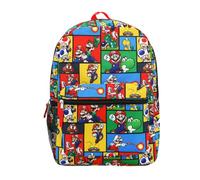 Super Mario Brothers Sac à dos imprimé intégral 45,7 cm, Super Mario Aop, OSFA, Personnalisable