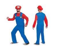 Super Mario Costume adulte Mario Classic de Disguise - Tenue de pour homme sous licence officielle, avec le look emblématique de Mario, parfait pour Halloween et les événements à thème.