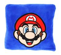 SUPER MARIO - Coussin Plaid 2 en 1 Mario 140x100 cm - 100% Polyester - Bleu