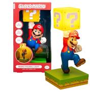 Paladone Lampe Diorama Super Mario 35 cm – Activation tactile, 3 niveaux, Son officiel, USB