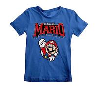 Super Mario Enfants - It's A Me, Mario Unisexe T-shirt bleu 140 100% Coton