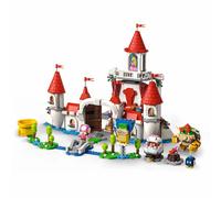 LEGO 71408 Super Mario Ensemble d’Extension Le Château de Peach, Jouet Château Fort, Figurine Bowser, Toadette, Enfant 8 Ans