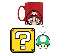 Super Mario Ensemble Tasse, Sous-Verres Et Porte-Clés Mario
