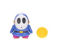 Super Mario Figurine articulée avec pièce de monnaie Bleu 10,2 cm