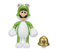 Super Mario Figurine d'action Chat Luigi de 10,2 cm avec Accessoire de Balle 91448 Vert Taille Unique