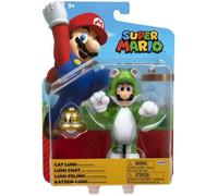 FIGURINE SUPER MARIO CHAT LUIGI AVEC SUPER CLOCHETTE