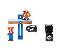 Nintendo Diorama Jakks Pacific Switchback Hill – Set de figurines et accessoires Château de Lave 6 cm