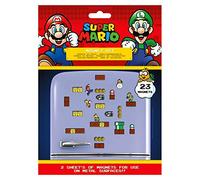 Super Mario MS65081 Kit de 23 Magnets (Royaume Champignon), Multicolore, 18 x 24 x 0, 3 cm