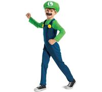 Super Mario Luigi Fancy Child M (7-8) Jakks Taille unique Unisex
