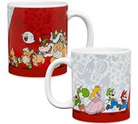Paladone Mug Super Mario - Officiellement licencié, Tasse en céramique pour fans, Cadeau pour gamers, 300ml
