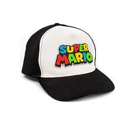 Super Mario Nintendo Cap Boys Enfants Blanc Noir Taille Snapback Taille Unique
